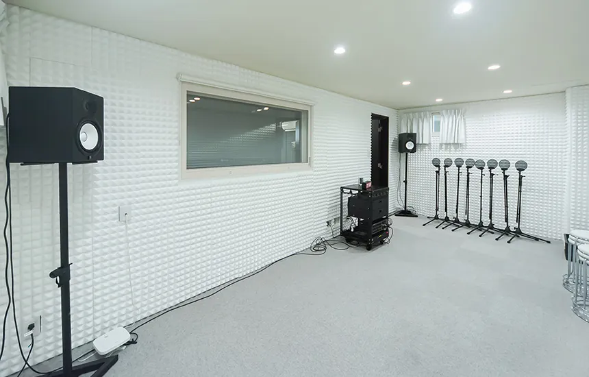 Inside ALBE Chikusa Recording Studio