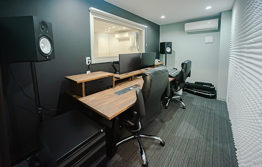 Inside ALBE Chikusa Recording Studio