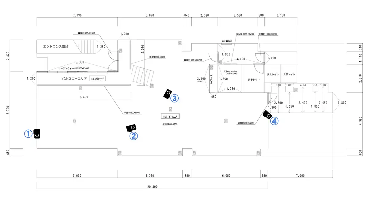 アルベホールの図面